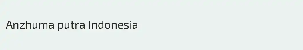 Anzhuma putra Indonesia